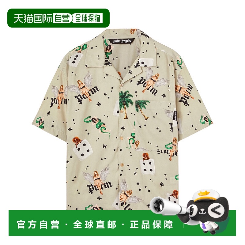 1h可退 PALM ANGELS 男士衬衫 PMGG00AS25FAB0050B84 SS2025