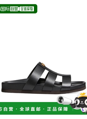 VALENTINO 男士凉鞋 YS0M95BEK0NO SS2026 黑色 Studshield 小牛