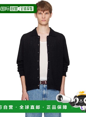 1h可退 潮奢 Our Legacy 男士 黑色 Evening Polo 开衫 M4213ECFS