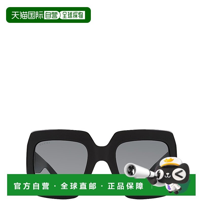 1h可退 GUCCI 女士眼镜 GG0053SN001 SS2024 黑色 GG0053SN古驰