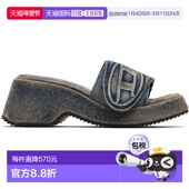 Diesel 迪赛 OVAL 潮奢 Heeled 蓝色 1h可退 女士 凉鞋