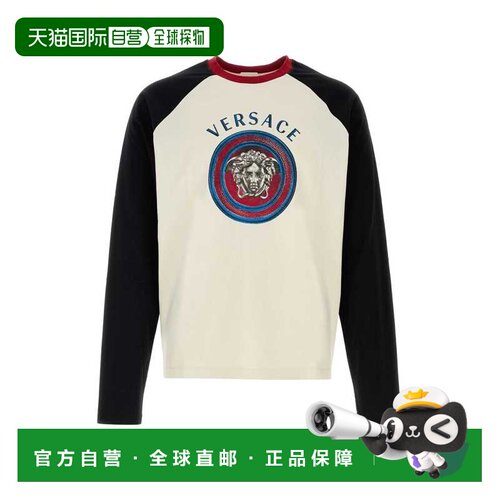 VERSACE 男士T恤 10255961A185022W0K0 AW2026 白色