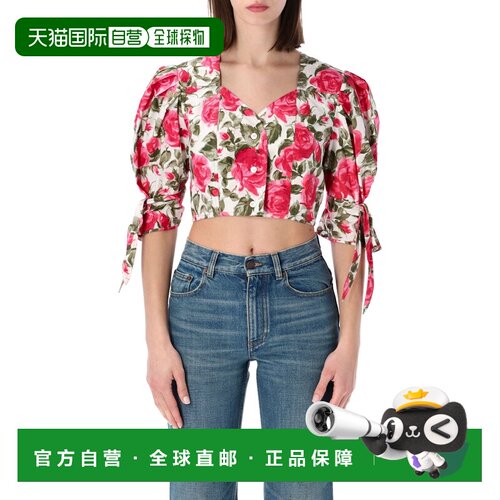 CHLOÉ 女士T恤 CH26UHT3031691Y CO 白色 Printed poplin blouse
