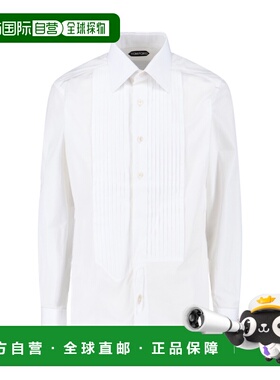 1h可退 潮奢 Tom Ford 汤姆 福特 男士 白色衬衫 HFCO01CGS11WAA