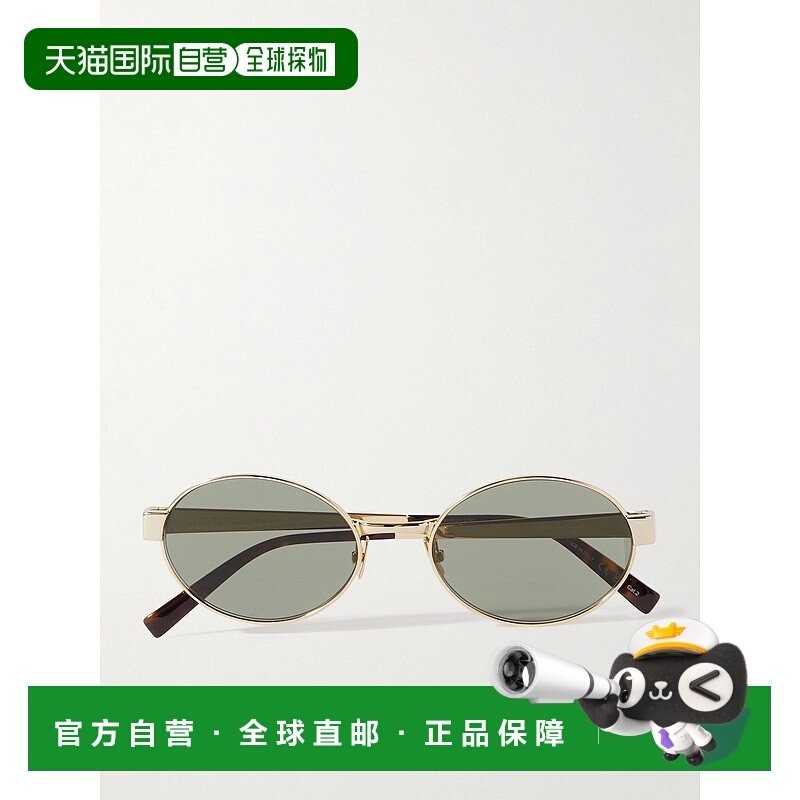 1h可退 潮奢 Saint Laurent 圣罗兰 女士 椭圆框镀金太阳眼镜 SL6,ZIPPO/瑞士军刀/眼镜,太阳眼镜,淘宝优惠券,粉丝福利购,淘宝优惠卷