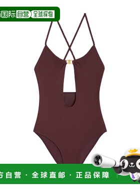 CELINE 女士泳装 2Z548152C15PS SS2025 红色 TRIOMPHE哑光针织泳