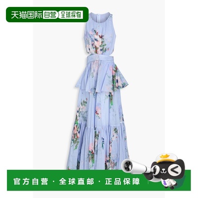 1h可退 潮奢 ZIMMERMANN 女士 层叠印花棉质长款连衣裙 1242DRS25