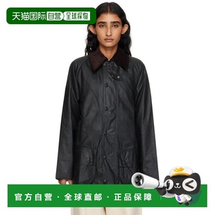 1h可退 潮奢 barbour 巴伯尔 女士 绿色 Beaufort Waxed 夹克 MWX