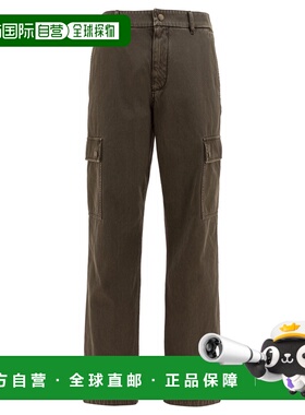 BURBERRY 男士休闲裤 8105255BROWN SS2025 军绿色 Gabardine car