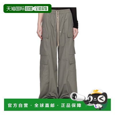 RICK OWENS 女士休闲裤 RP01F6327P35 SS2026 灰色 Temple Cargob