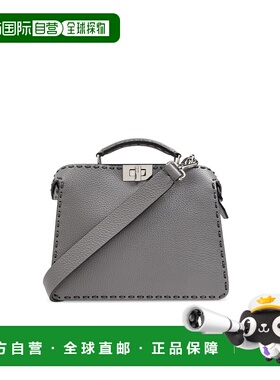 FENDI 男士斜挎包 7VA530ARK0F0FDY CO 黑色 Peekaboo 单肩包