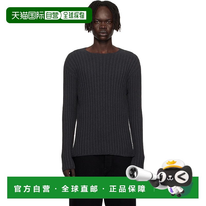 1h可退 潮奢 Acne Studios 艾克妮 男士 灰色针织衫 C60098