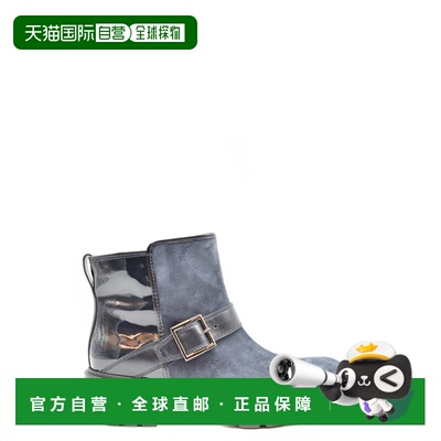 HOGAN 女士靴子 HXW0830O51077T4460 AW2019 蓝色 Booties厚底鞋