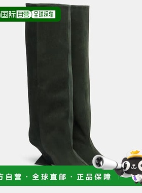 1h可退 潮奢 The Attico 女士 Cheope 105 绒面革及膝靴子长筒靴