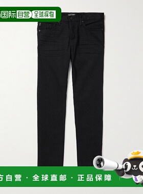 1h可退 潮奢 Tom Ford 汤姆 福特 男士 修身滚边牛仔裤 DPS001DMC