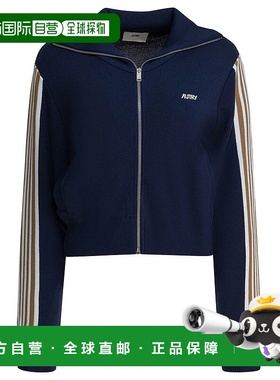 AUTRY 女士针织衫 JAPWB7KB AW2025 开衫蓝色帽衫