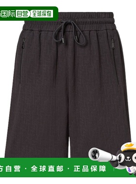 FENDI 男士休闲裤 FAB937AR5GF0GME AW2025 黑色 SHORTS短裤