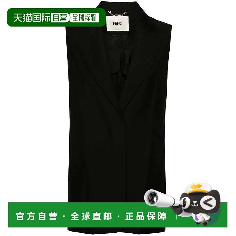 1h可退 FENDI 女士外套 S9AFT5990F0GME SS2024 黑色 Fendi Waist