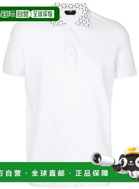 FENDI 男士T恤 FAF513A2UQF0ZNM SS2018 白色印花领短袖 POLO衫