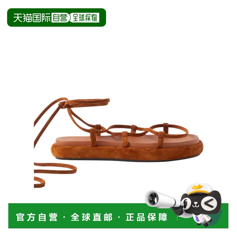 KHAITE 女士凉鞋 F4016726902 SS2021 棕色 Alba 平底凉鞋图片