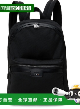 1h可退 潮奢 BOSS 波士 男士 黑色 Structured 双肩包 50536170新