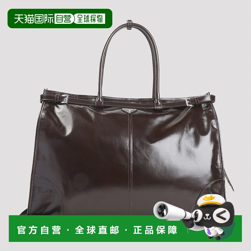 1h可退 PRADA 男士单肩包 2VG128VOOO2CYRF01D6 AW2025 棕色