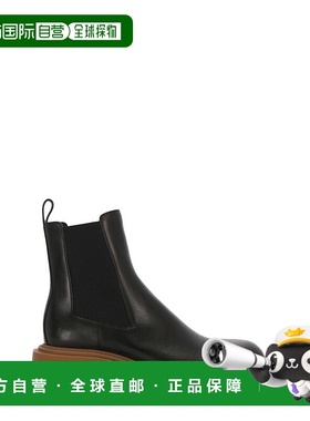 LOEWE 男士靴子 M816S05X211100 AW2023 黑色切尔西靴男靴