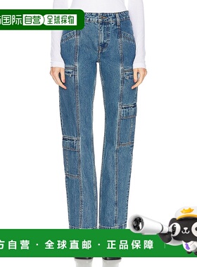 1h可退 潮奢 GRLFRND 女士 Naomi 低腰修身工装牛仔裤 GF45881172