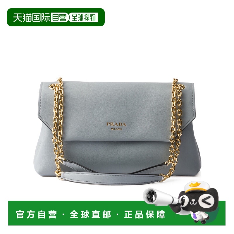 1h可退 PRADA 女士斜挎包 1BD3712CYSVOOOF04F1 SS2025 灰色
