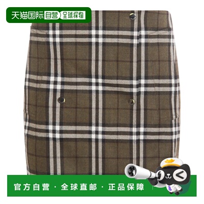 BURBERRY 女士半身裙 8110911C3078 AW2025 绿色包臀裙