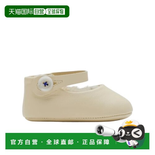 1h可退 BURBERRY 男童拖鞋 80892491 SS2025 花色 玛丽珍平底鞋