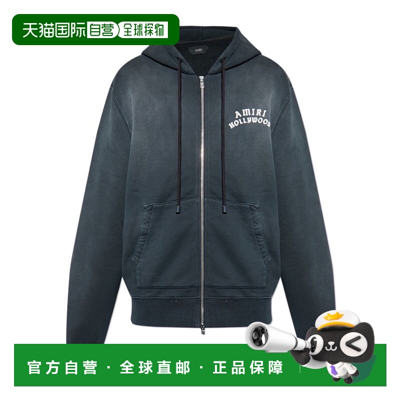 1h可退 ami paris 男士 帽衫运动夹克衫连帽拉链长袖卫衣