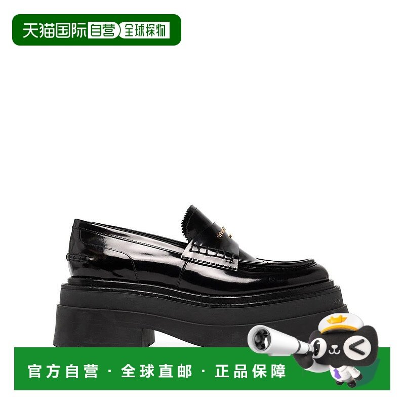 1h可退 ALEXANDER WANG 女士芭蕾乐福鞋 30322F023 AW2023 黑色