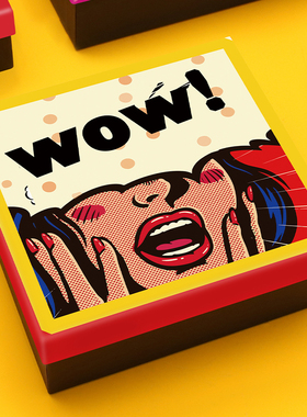 bopo波普风礼物盒空盒生日礼物盒女友装口红香水精美仪式感礼物盒