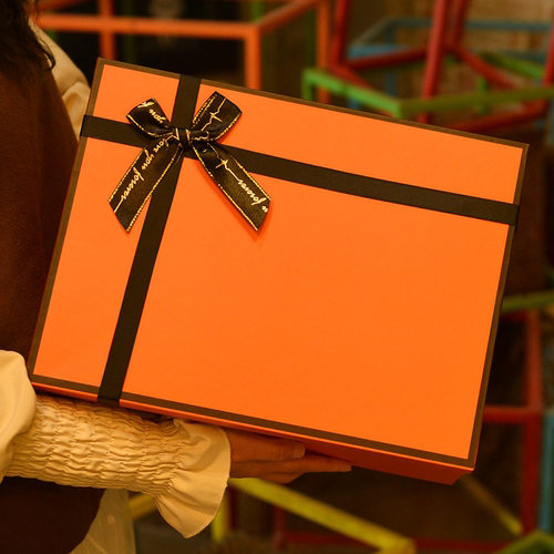 礼物盒ins高档橙色爱马仕