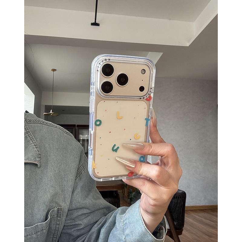 欧略 小众创意多巴胺波点字母适用苹果17promax手机壳15新款iPhone16超好看14简约17pro防摔保护套15pro女款,3C数码配件,手机保护套/壳,淘宝优惠券,粉丝福利购,淘宝优惠卷