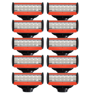 Apache/阿帕齐剃须刀5层刀头刀片 阿帕奇手动剃须刀星海蓝刮胡刀