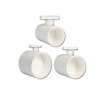 开关阀门75/110/160/200PVC管道风量调节阀风管蝶阀手动风阀圆形