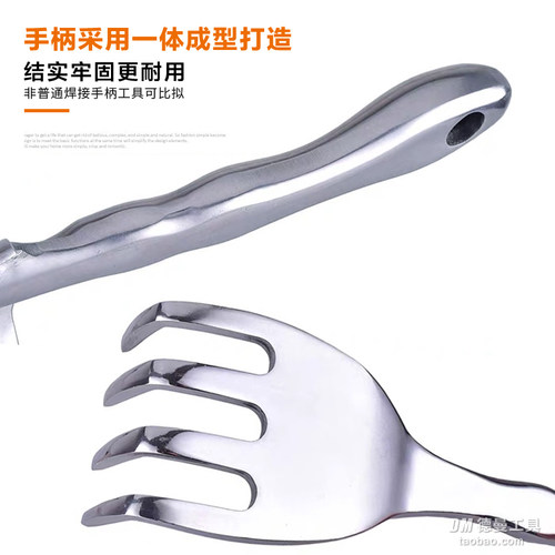 园艺小铲子耙子家用多肉盆栽养花种菜户外赶海不锈钢种花工具花铲