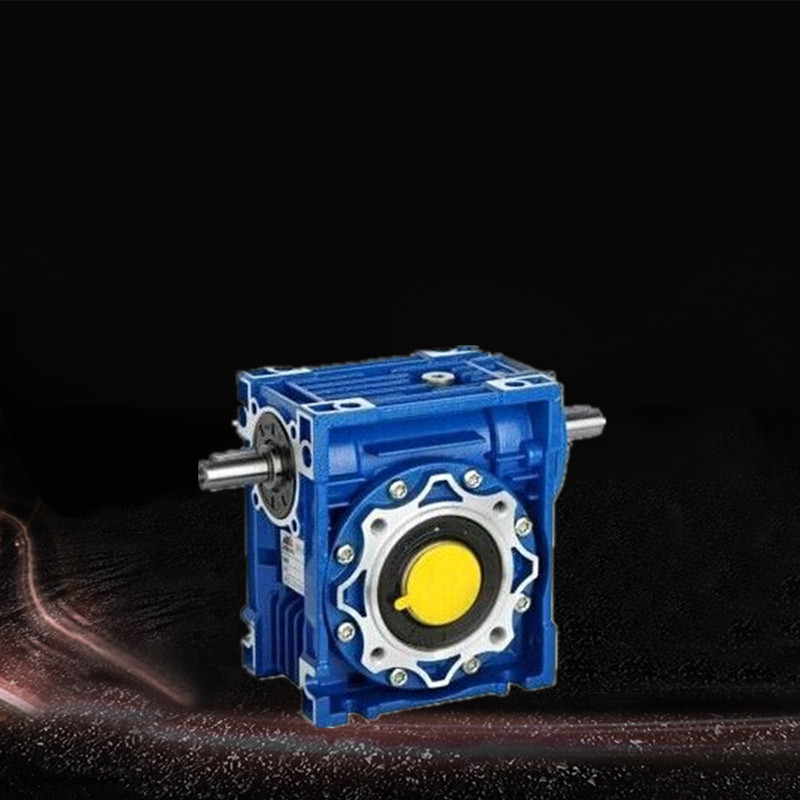 NRV-VS双轴入涡轮蜗杆铝壳铁壳小型微型手摇式减速机变速器齿轮箱