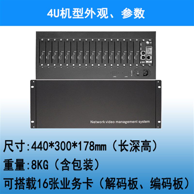 H.265网络解码器监控数字矩阵兼容海康大华16 36分割4 6 9 8 16屏