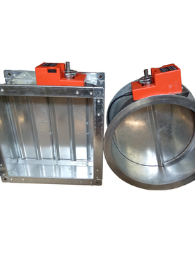 电动镀锌风管手动风阀蝶阀 圆形220伏风量调节阀门排烟防火阀白铁