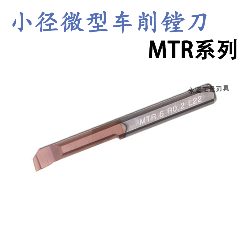 钨钢小径镗刀 合金内孔刀杆 车削加工 瓦格斯E款MTR2-8 R0.15 R0.