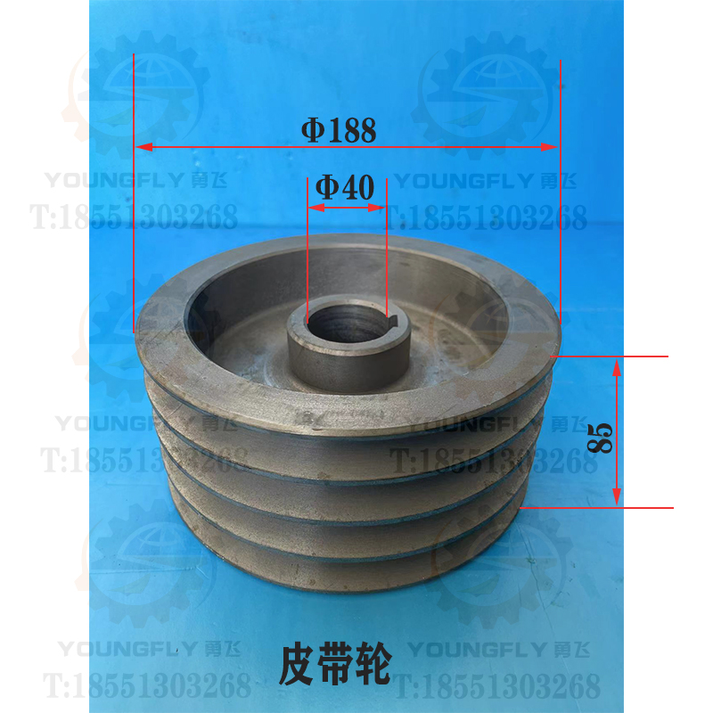 云南CY-K6150 CY-e6140数控车床主轴箱传动一轴 皮带轮
