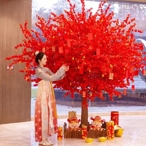 仿真桃花树艺岚大型许愿树