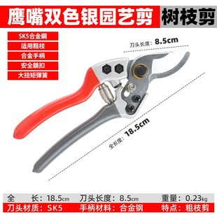高硬度修枝剪果树桑花卉园艺剪子园林粗枝条家用修剪树枝专用剪刀