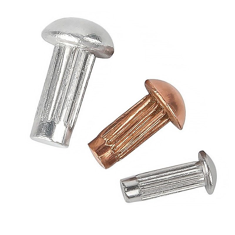 紫铜半圆头304不锈钢实心敲打滚花竖纹铝标铆钉M1.6M2M3M4铆钉,五金/工具,半圆头铆钉,淘宝优惠券,粉丝福利购,淘宝优惠卷