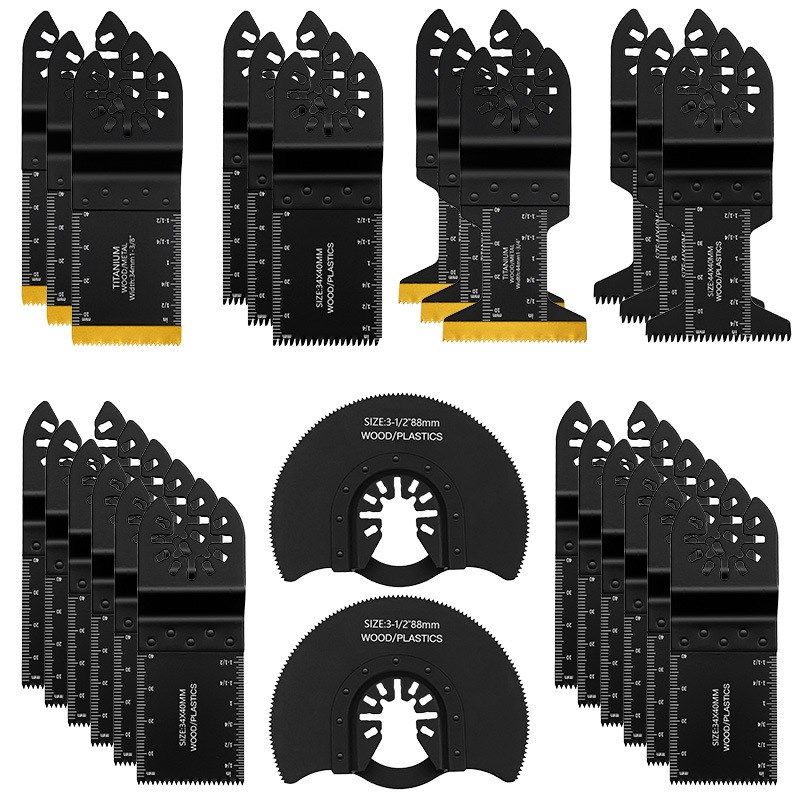 26件摆动锯片镀钛多功能工具刀片适用于木材塑料金属振荡工具刀片,五金/工具,其他,淘宝优惠券,粉丝福利购,淘宝优惠卷
