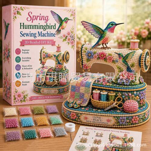 热门可爱新 Spring Hummingbird Sewing DIY蜂鸟缝纫机