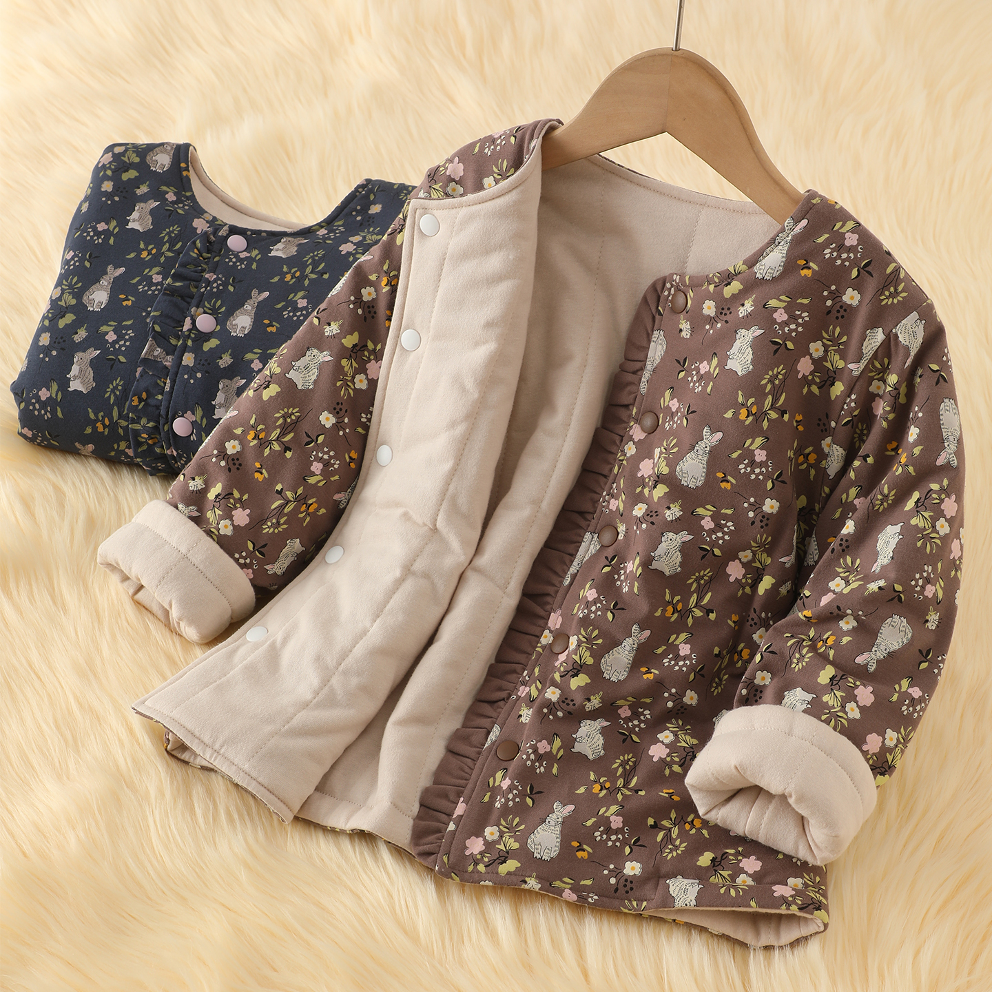 儿童夹棉外套保暖内胆